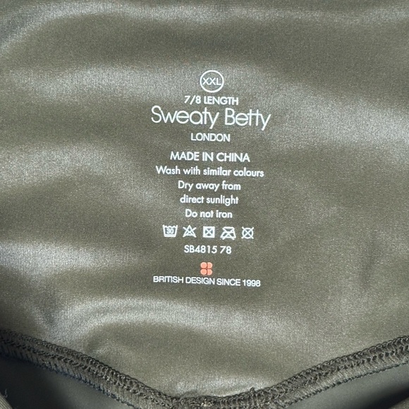 NEW Sweaty Betty Plus Size High Shine Compression Leggings Women’s XXL Green - Picture 13 of 13